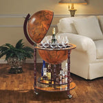 בר גלובוס עץ מתקן לבקבוקים