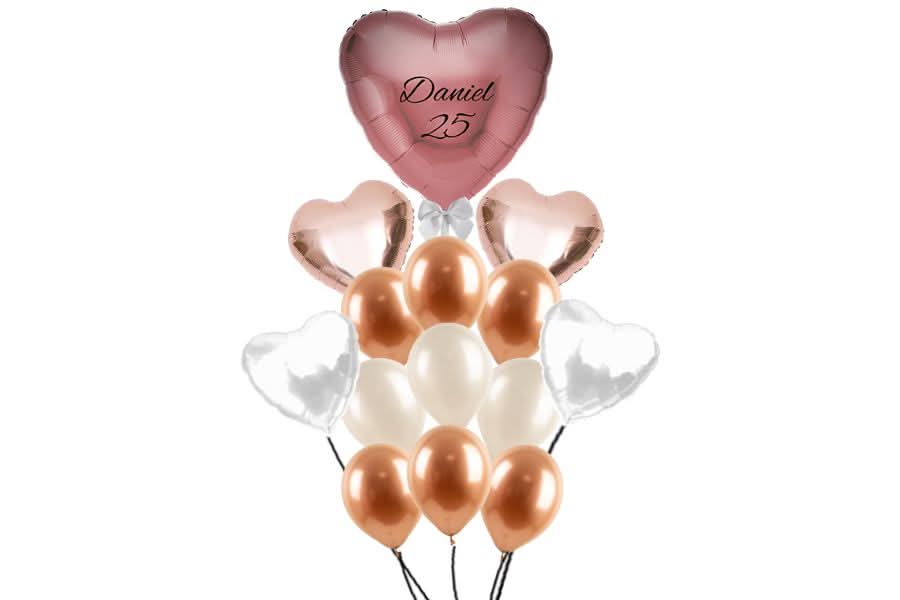 זר בלונים עם מיתוג אישי