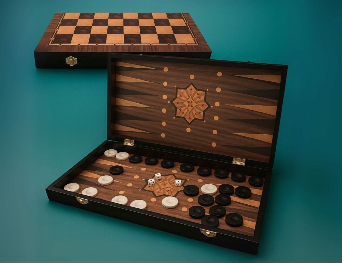 שש בש מקצועי מעץ