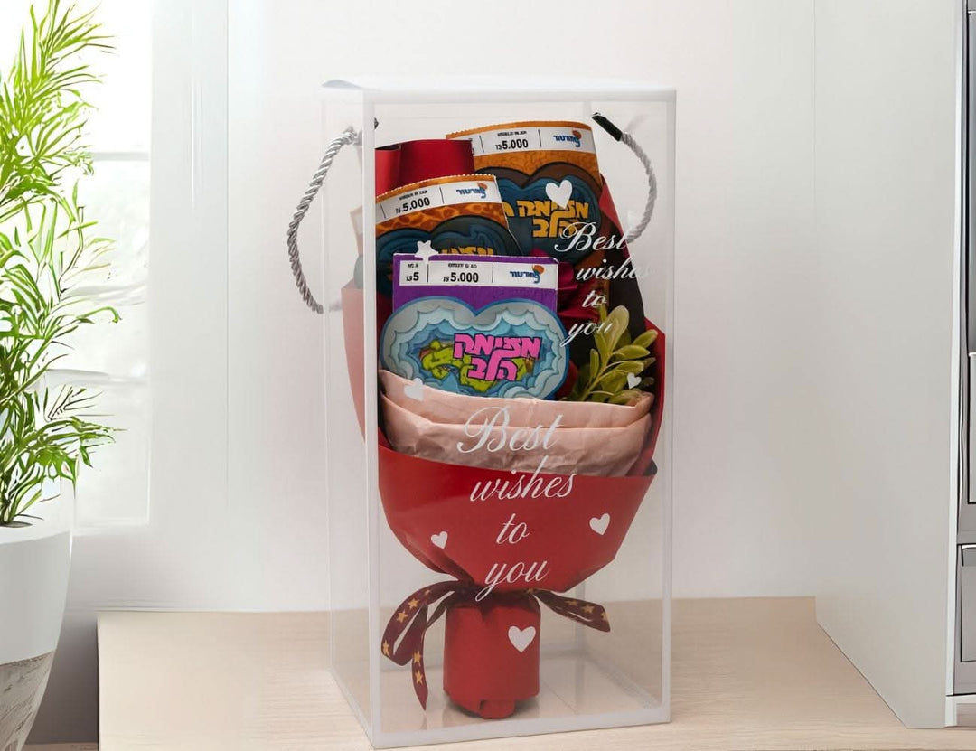 זר ורדים כרטיסי חישגד