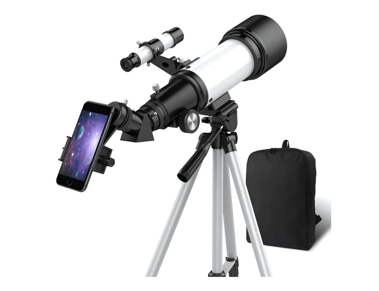טלסקופ מקצועי עם חצובה + מתאם לסמארטפון