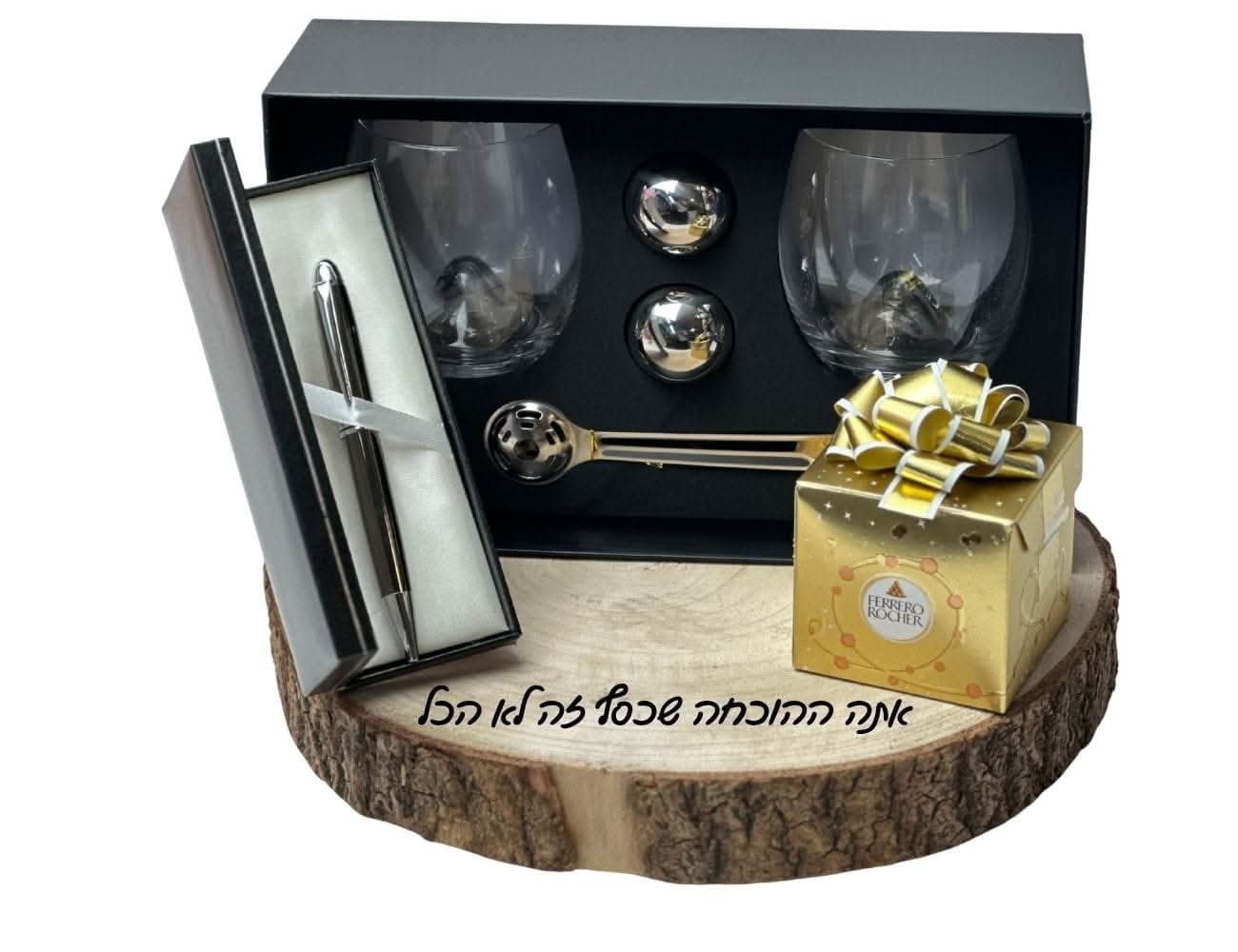 שחור / מגש יוקרתי למשרד עט איכותי במארז