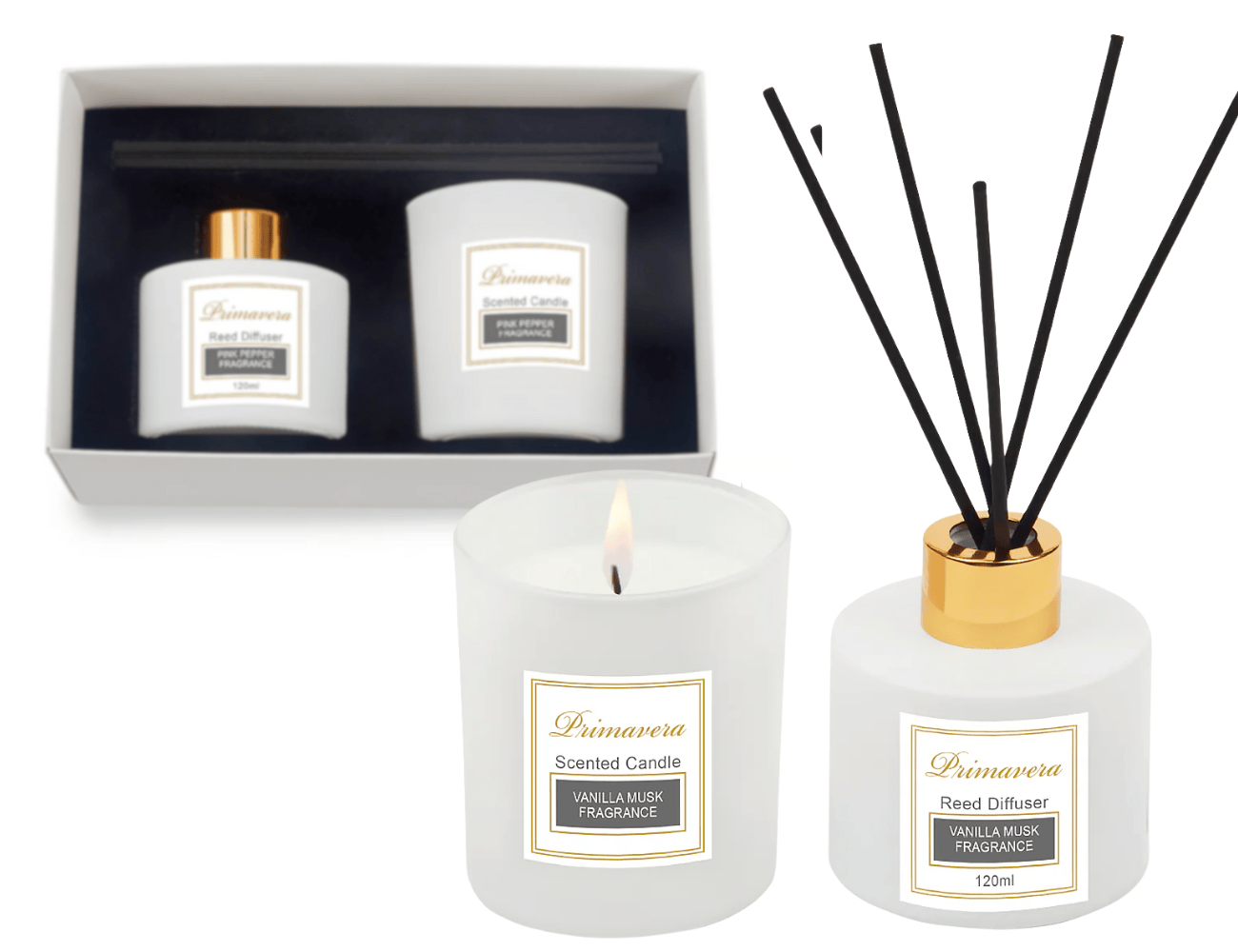 מארז נר וריחן נר ריחני