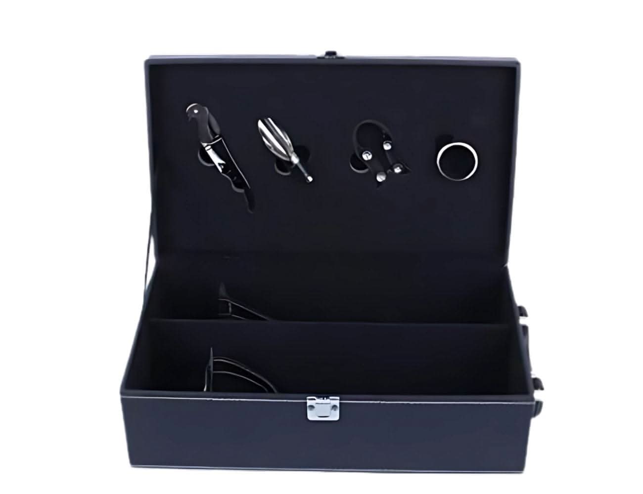 ללא מארז יין מעור איכותי