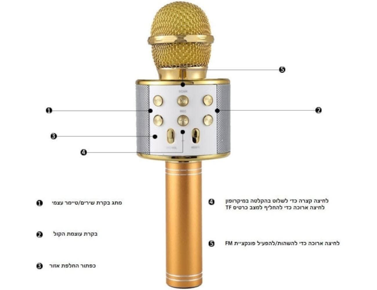מיקרופון קריוקי לילדים