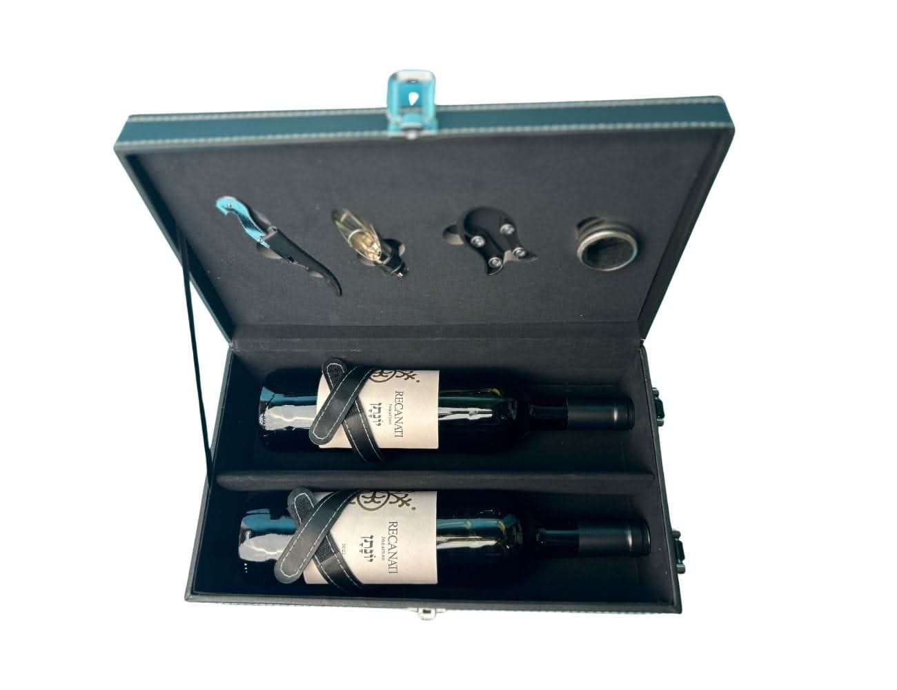 מארז יין מעור איכותי