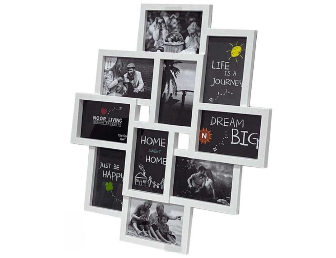 10 תמונות מסגרת קולאז 4/6/10 תמונות