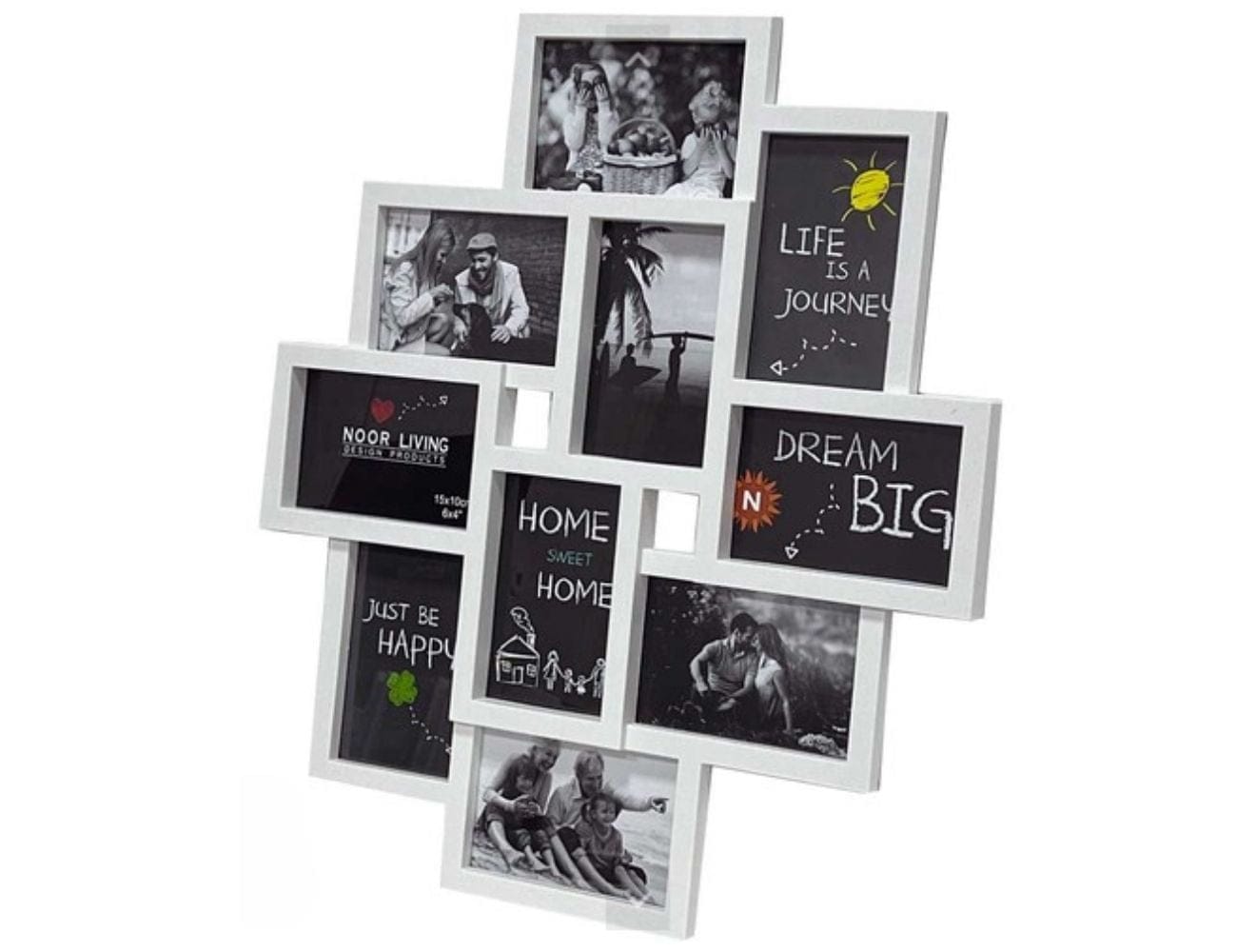 10 תמונות מסגרת קולאז 4/6/10 תמונות