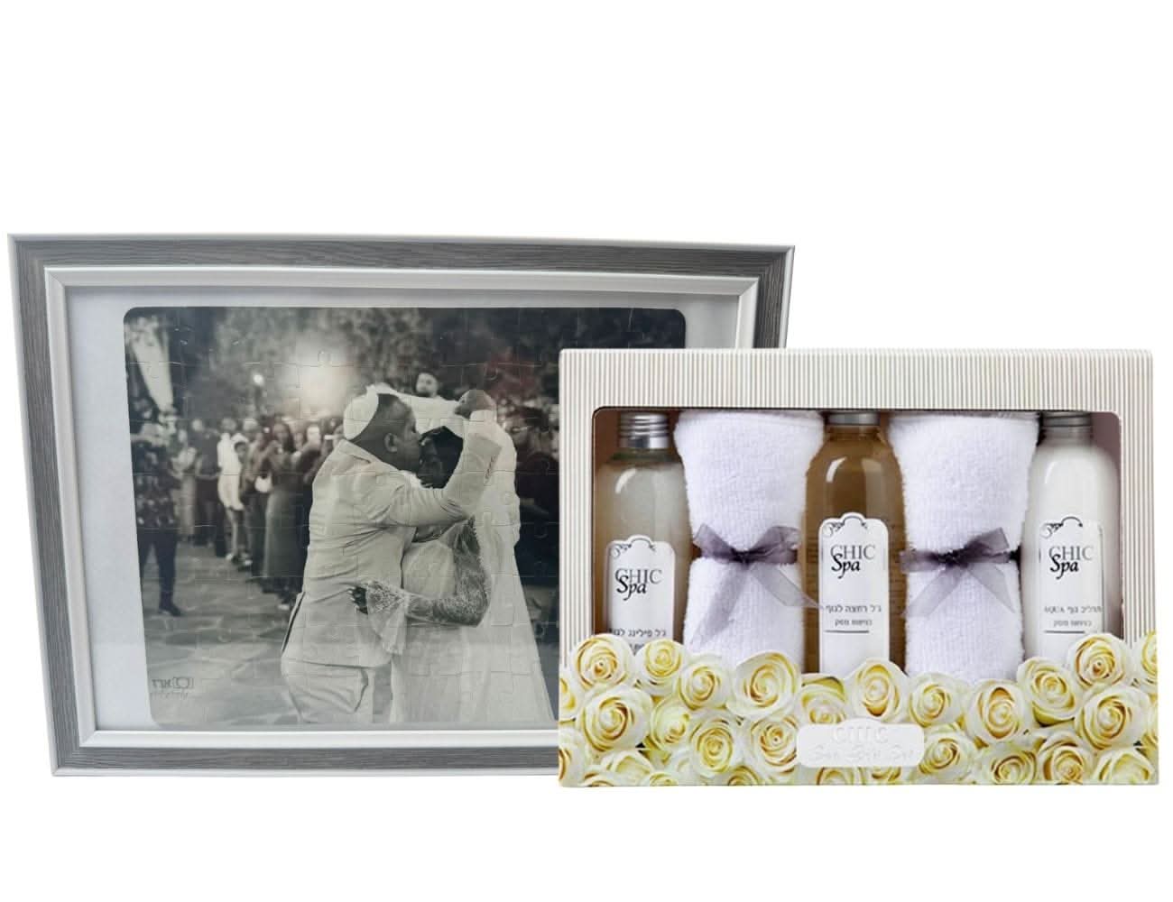 רגילה / מארז טיפוח לאישה פאזל אהבה במסגרת