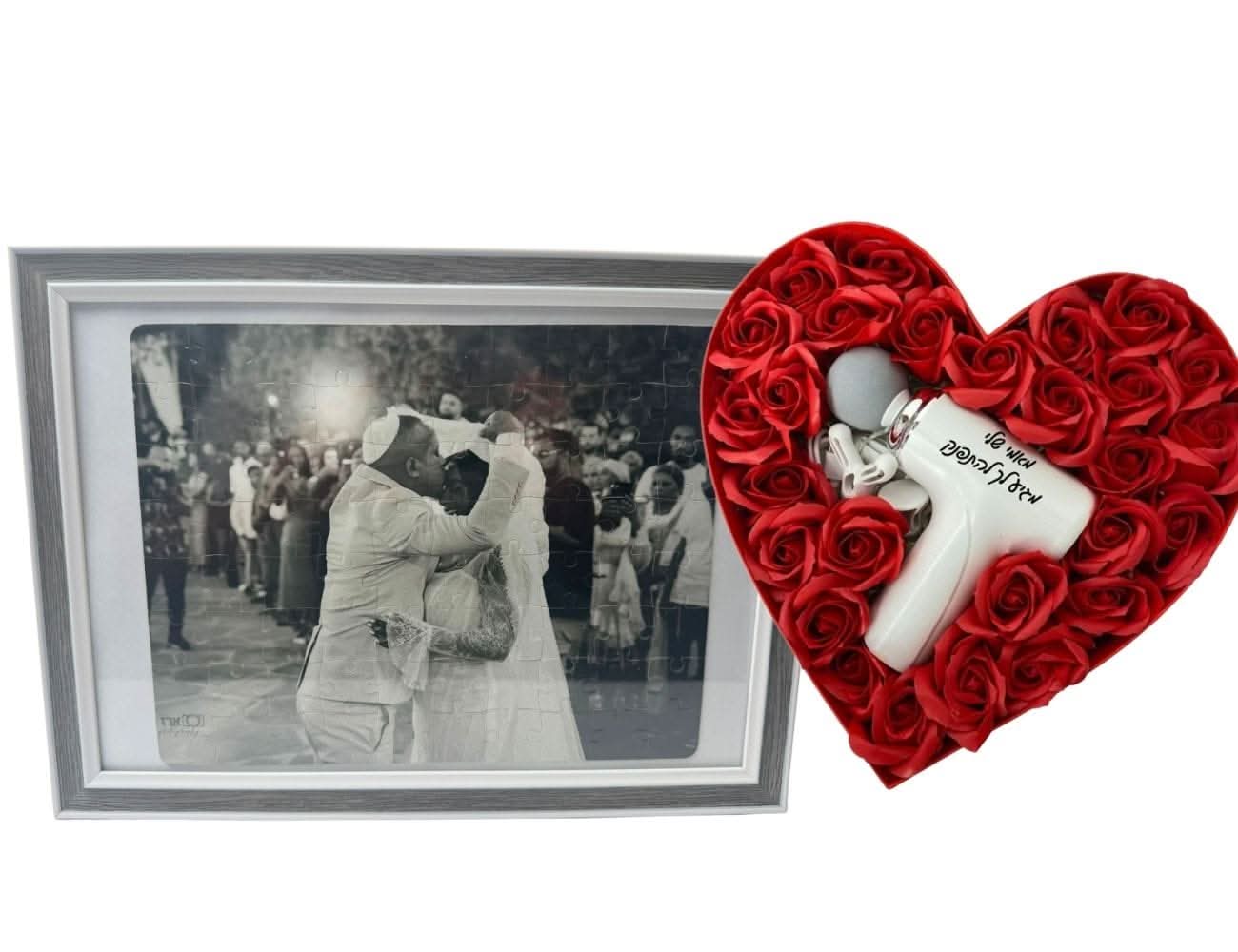 רגילה / מארז אקדח עיסוי פאזל אהבה במסגרת