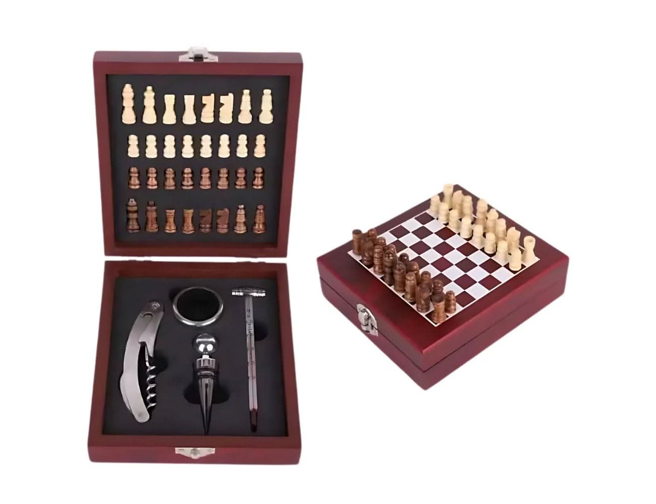ללא מארז סט אביזרי יין שחמט