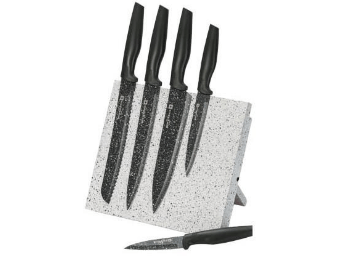 סט 5 סכיני שף עם מעמד מגנטי