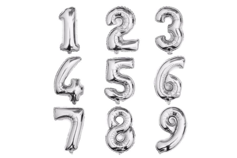 בלון ספרה (לא מנופח)