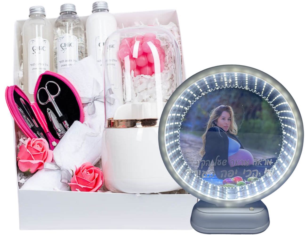 מראה עגולה / מארז טיפוח מושלם מראת הפלא ❤️