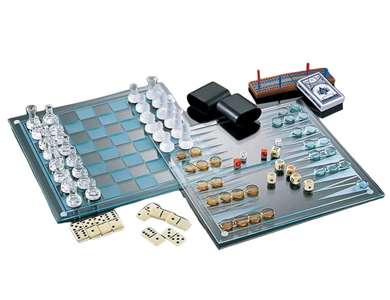 סט 7 משחקי  קופסא-זכוכית