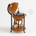 בר גלובוס עץ מתקן לבקבוקים