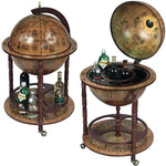 בר גלובוס עץ מתקן לבקבוקים