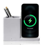 לבן חלק / ללא מארז מעמד עטים כולל מטען BAMBOO