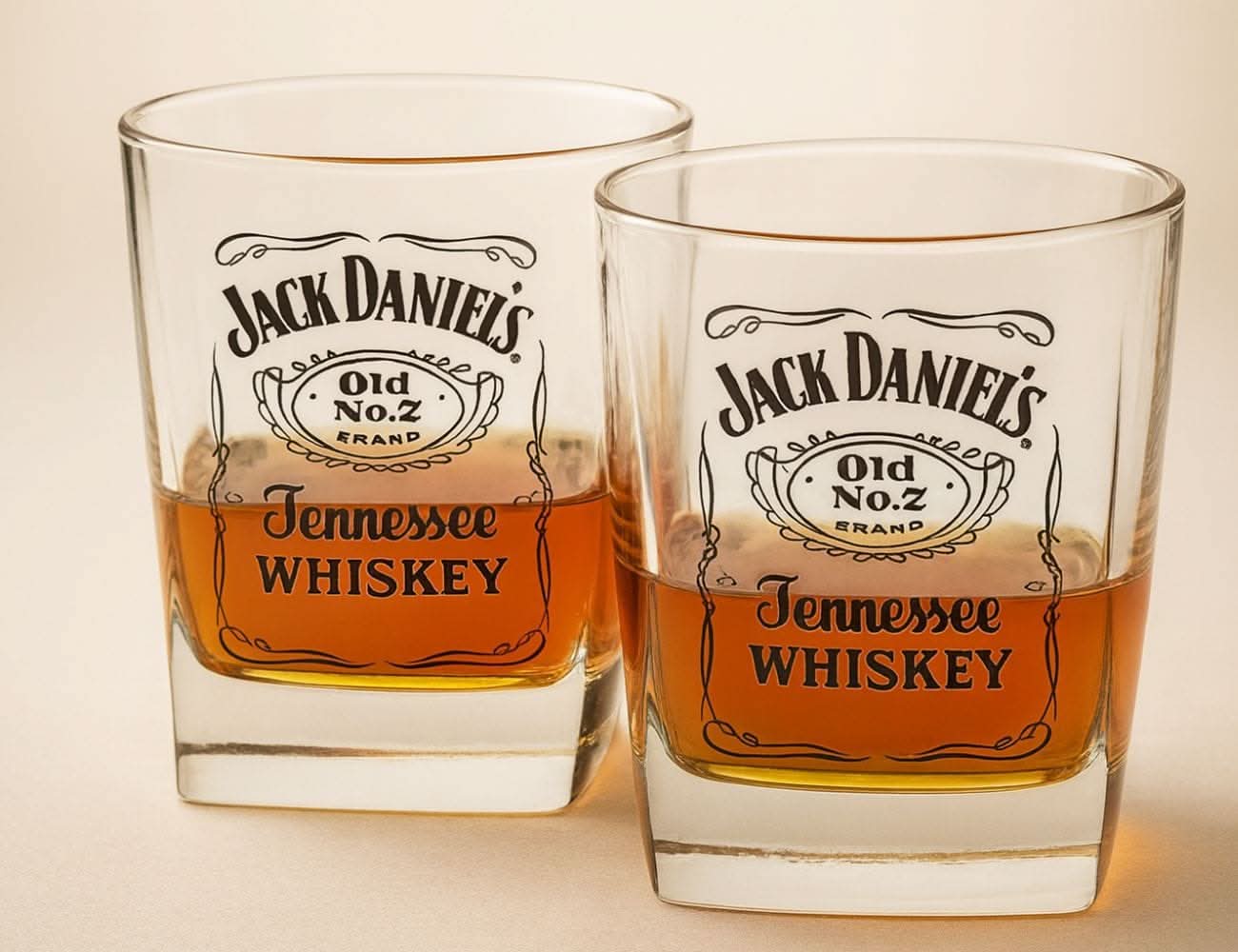 כוסות ג׳ק זוג כוסות ג'ק דניאלס Jack daniel's