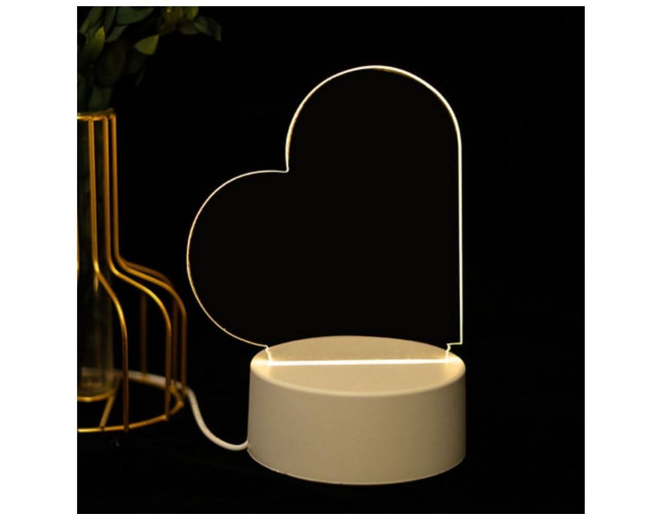 לב לוח הערות LED