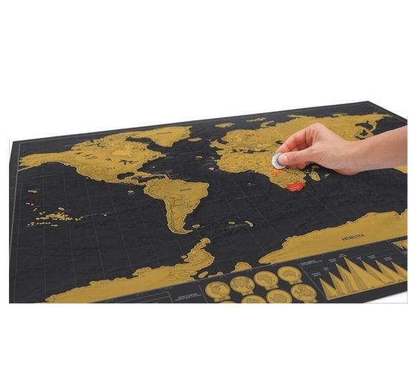 מפת עולם לגירוד