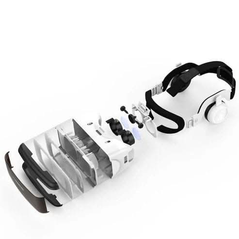 משקפי מציאות מדומה כולל שלט