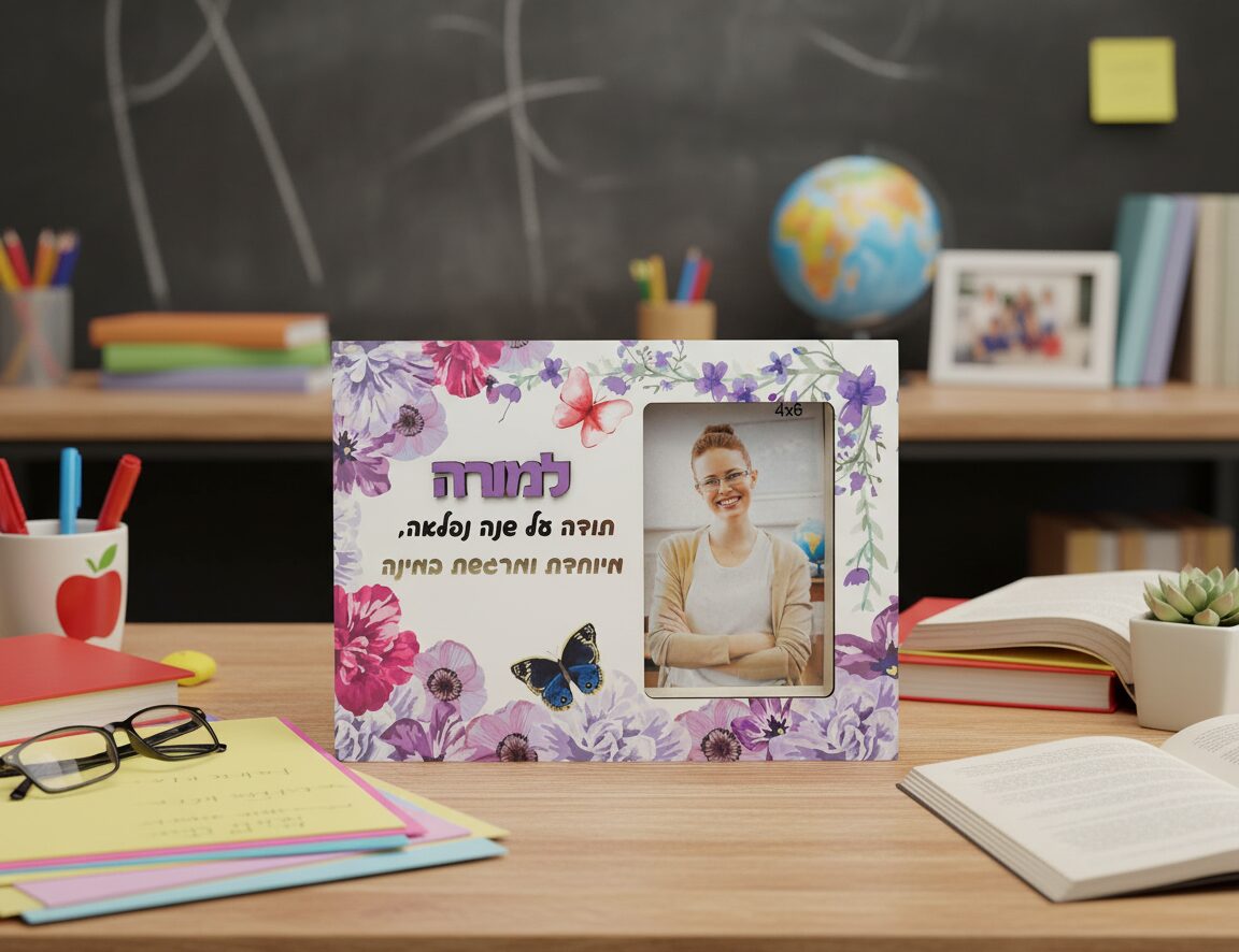 בלוק תמונה למורה - מתנות עם תמונות