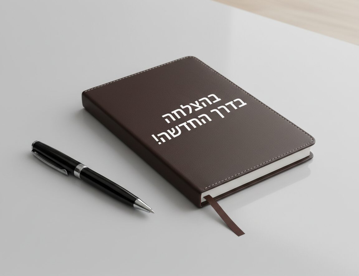 מחברת דמוי עור ממותגת - מתנות לעובדים