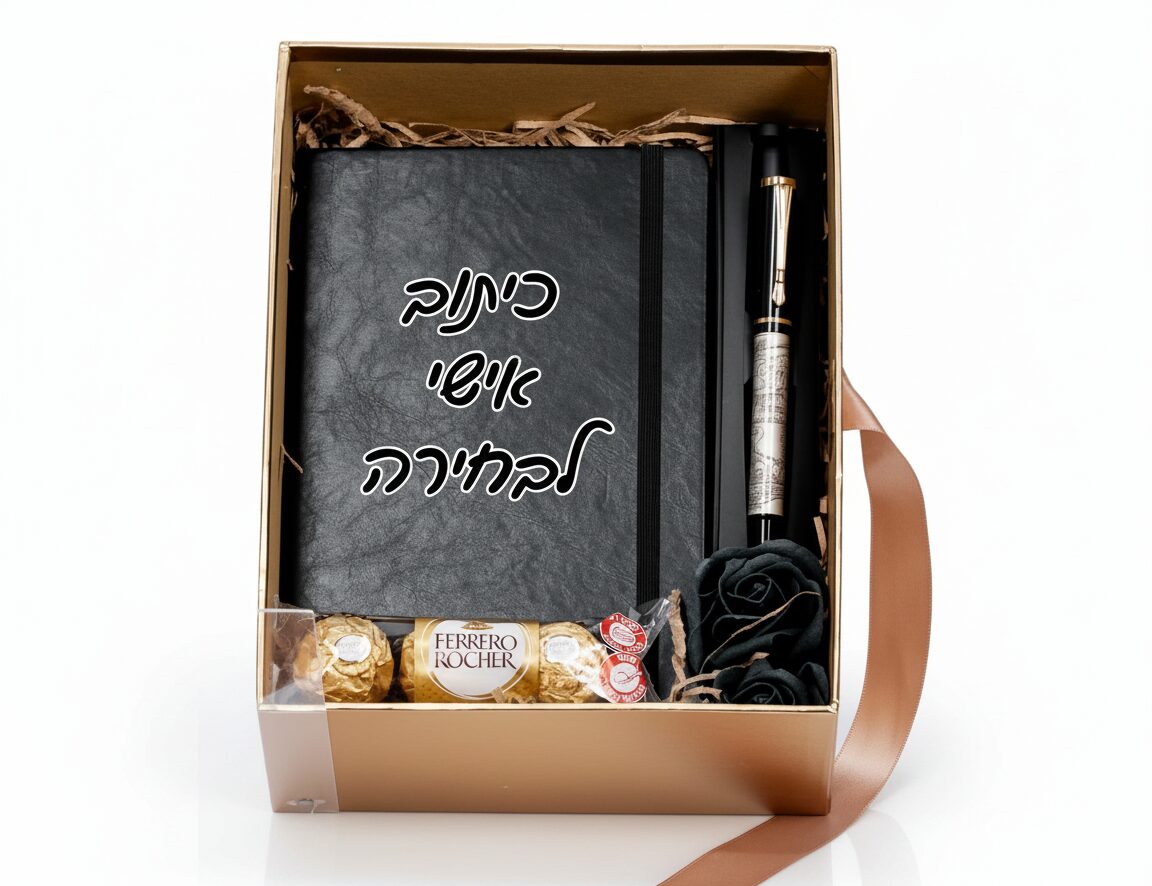מחברת דמוי עור ממותגת - Image 2