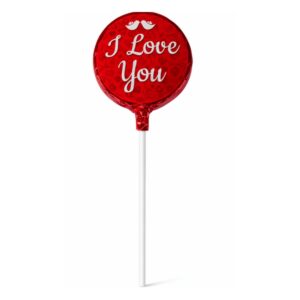 לקקן שוקולד חלב I Love You בעטיפת נייר כסף אדומה