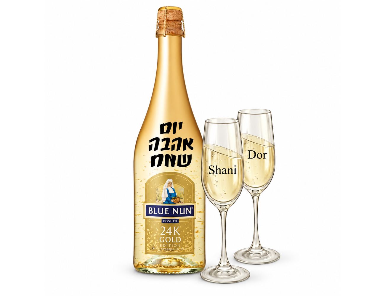 שמפנייה בלו נאן ממותגת - מארזי אלכוהול
